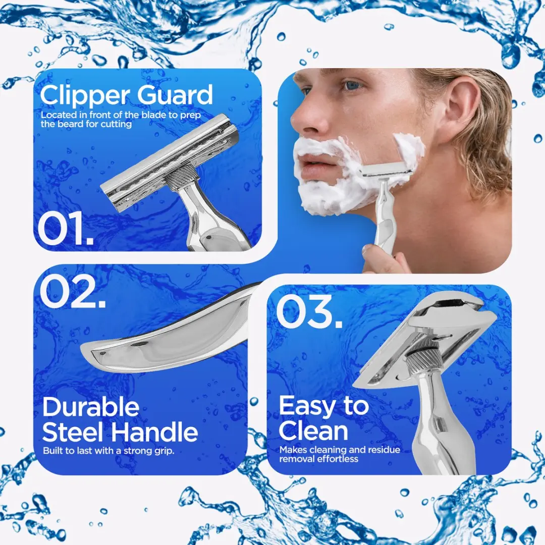 Haryali London Double Edge Safety Razor - Roestvrijstaal - 1 Stuk