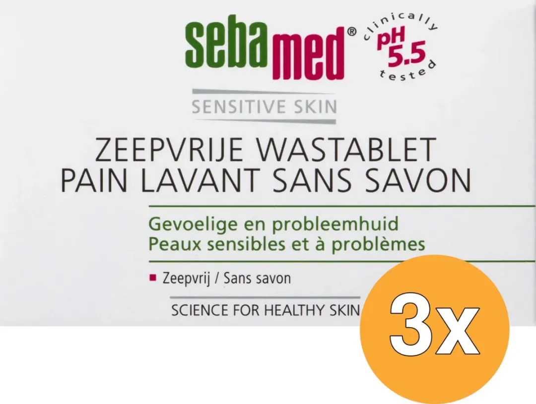 Sebamed Wastablet Zeepvrij 150g - 3 Stuks