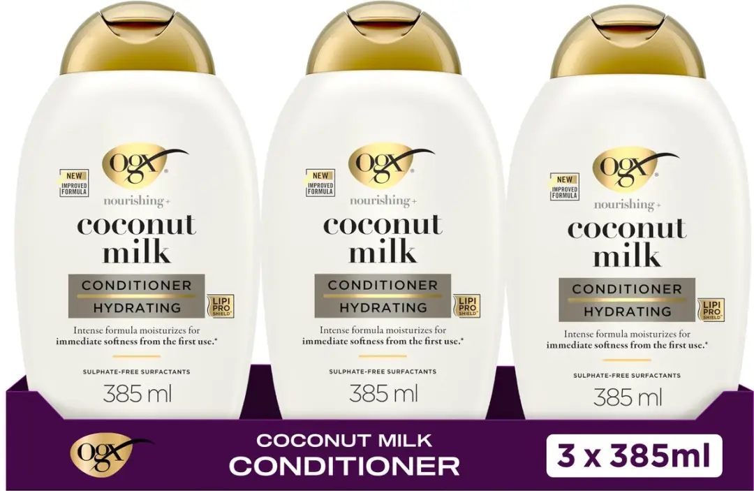 OGX Coconut Milk Conditioner 3x385ml