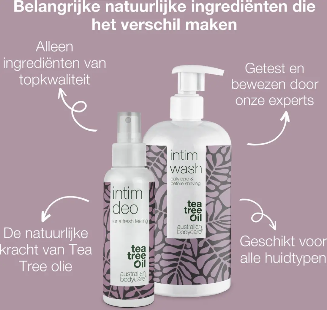 Australian Bodycare Tea Tree Intieme Set - 600ml (2 stuks)
