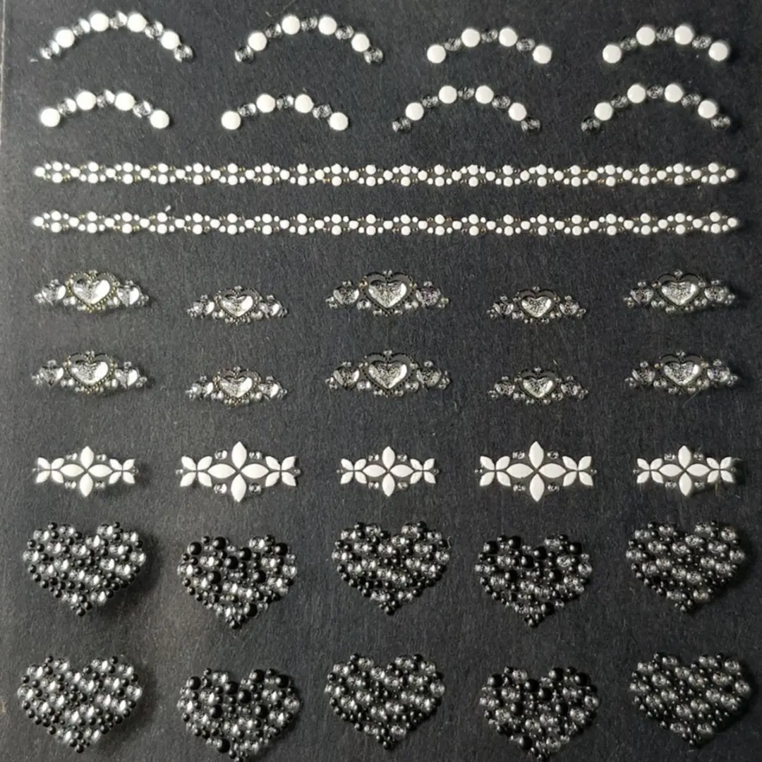 Korneliya 3D Nail Jewels NJ03 Hearts
