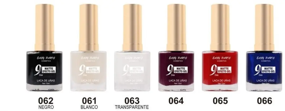 Easy Paris Set 6 Matte Nagellak 13ml
