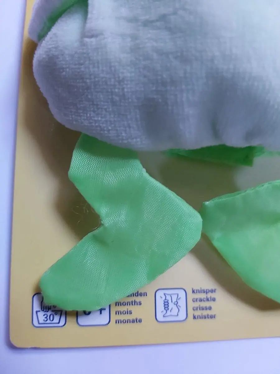 Difrax Pluche Fopspeenhouder Diertje Groen - Met Knispergeluid
