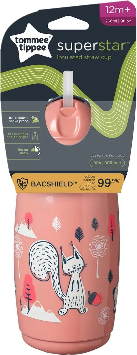 Tommee Tippee Superstar Rietjesbeker 266ml - Roze