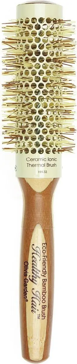 Olivia Garden Healthy Hair Bamboe Haarbors - Zwart