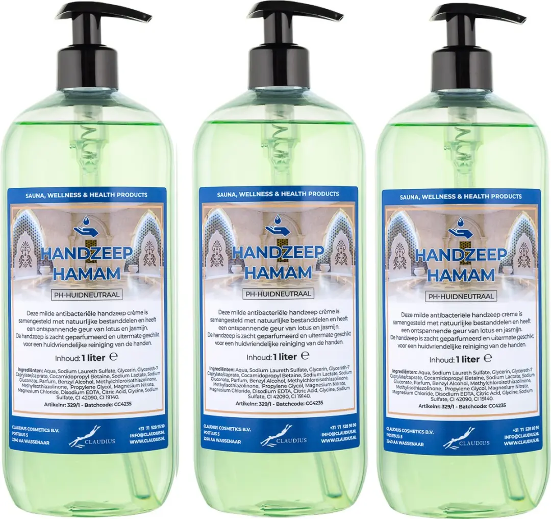 Splashbox Cosmetics Handzeep Hamam 1L - 3 Stuks