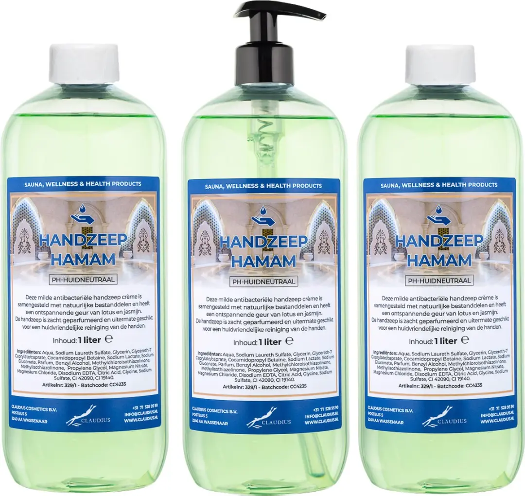 Splashbox Cosmetics Handzeep Hamam 1L - 3 Stuks
