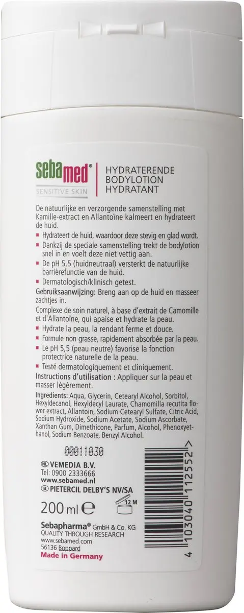 Sebamed Hydraterende Bodylotion 200ml - Kamille & Allantoïne