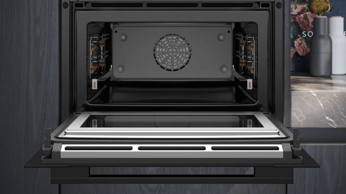 Siemens iQ700 CM736GAB1 Compacte Inbouw Oven met Magnetron 60cm - Zwart
