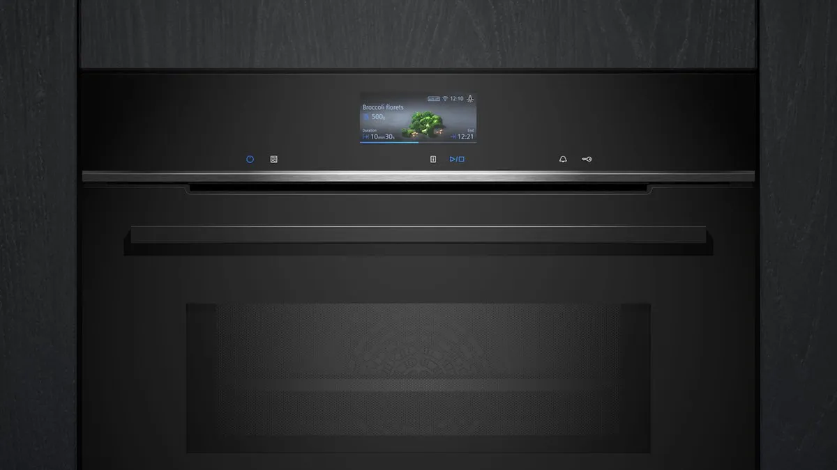 Siemens iQ700 CM736GAB1 Compacte Inbouw Oven met Magnetron 60cm - Zwart