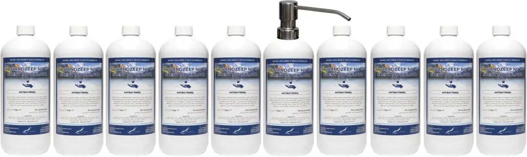 Splashbox Cosmetics Handzeep No Scent No Colour 1L - 10 Stuks