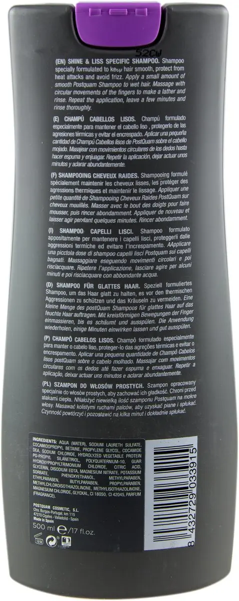 Postquam Glans & Liss Shampoo 1000ml