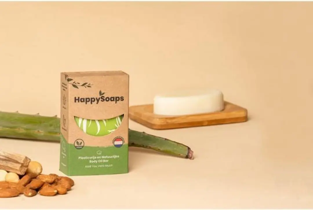 HappySoaps Body Oil Bar Aloë You Vera Much - 70g