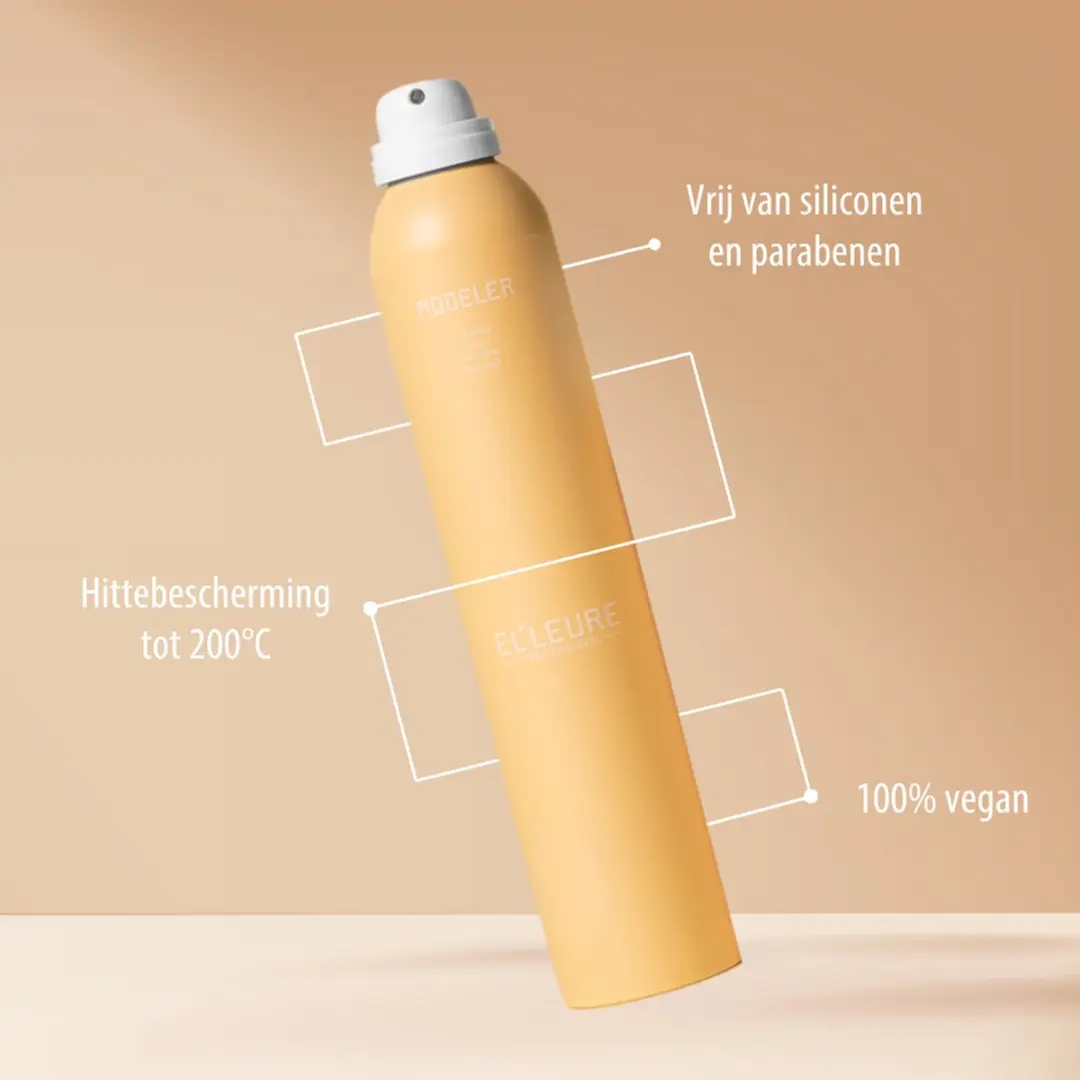 Elleure Modeler Haarlak 300ml - Soepele fixatie