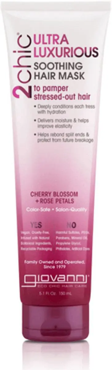 Giovanni Cosmetics 2chic Ultra-Luxe Haar Masker 150ml - Kersenbloesem & Rozenblaadjes