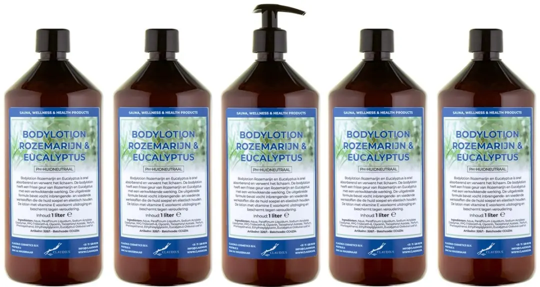 Splashbox Cosmetics Rozemarijn & Eucalyptus Bodylotion 5L