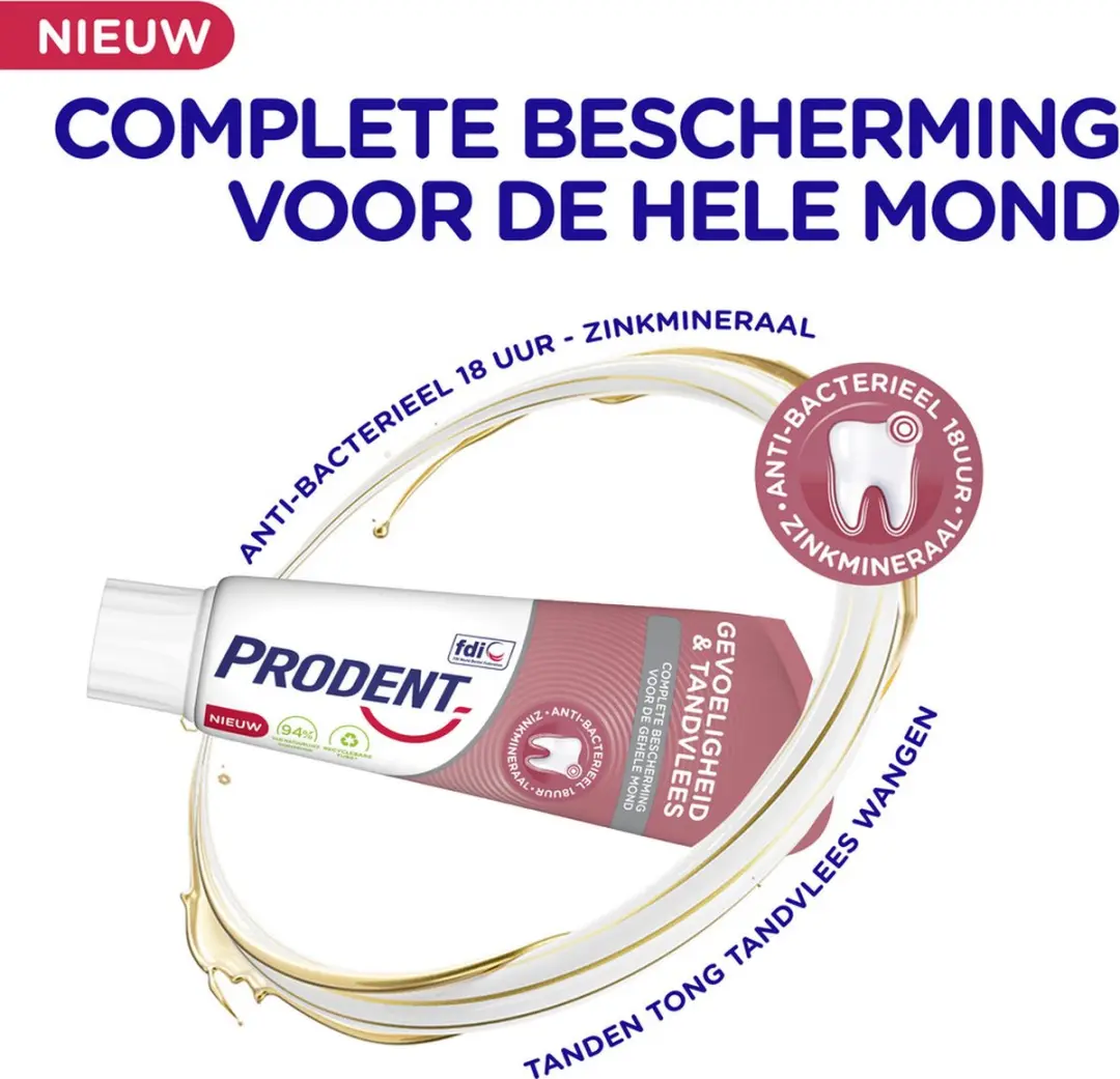 Prodent Tandpasta Gevoelige Tanden 75ml