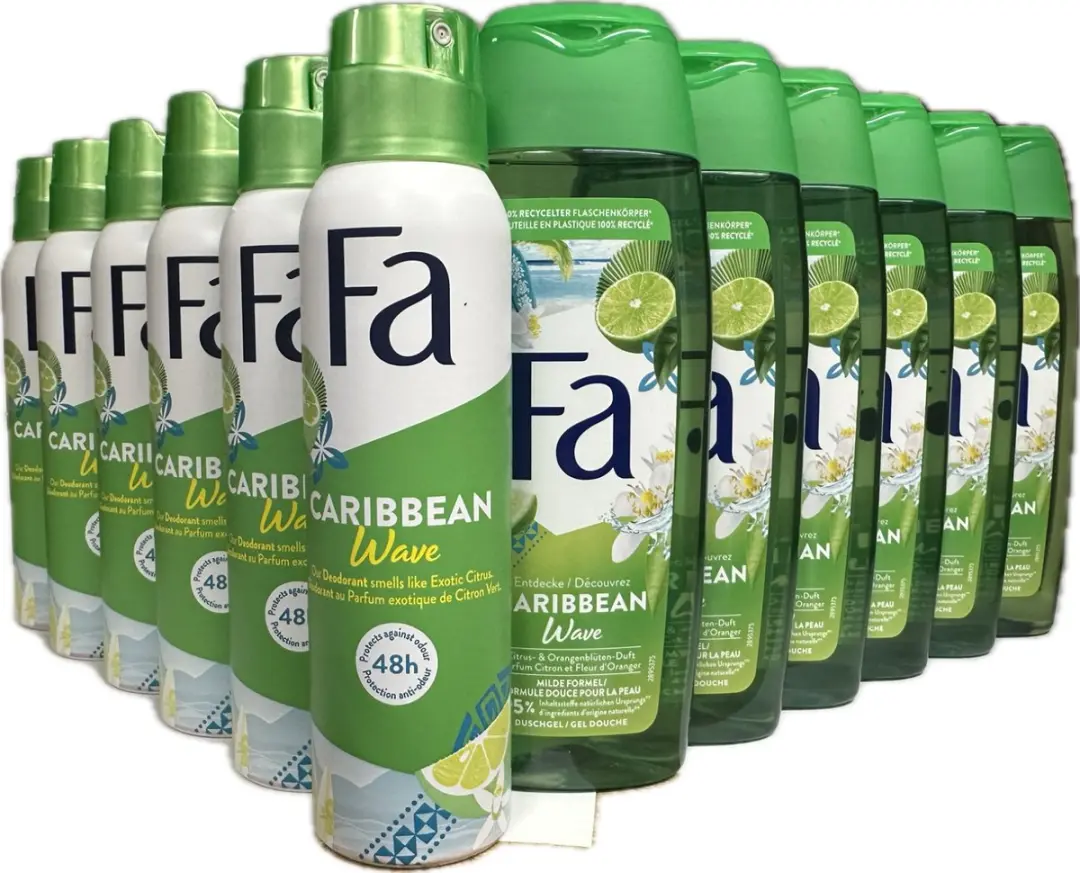 Fa Caribbean Wave Lemon Deo Spray & Douchegel