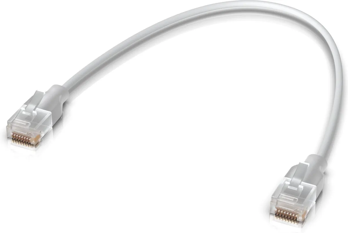 Ubiquiti UACC-Cable-Patch-EL-0.3M-W Netwerkkabel Cat6 - 0,3m