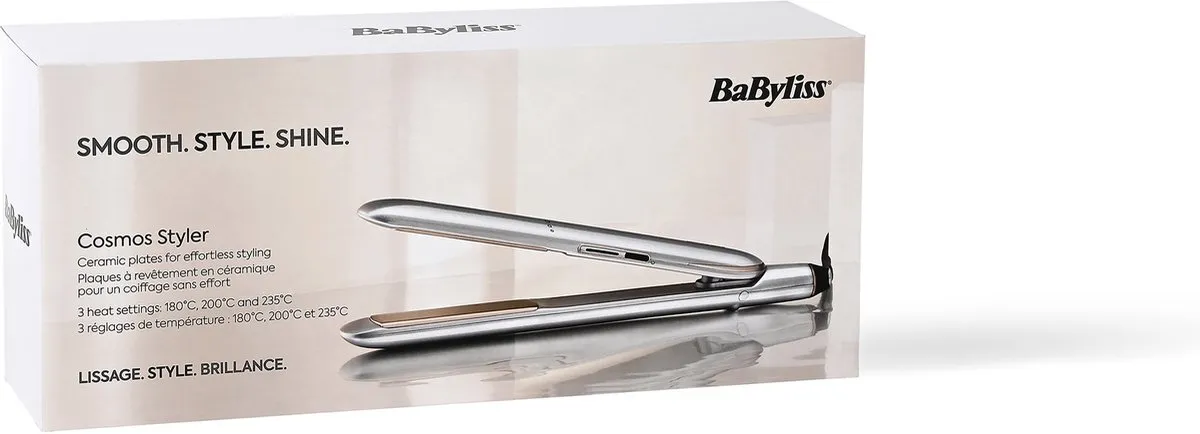 Babyliss Cosmos ST260E Stijltang - 3 standen 180-235°C - Cosmic Grey - afbeelding 6 van 6