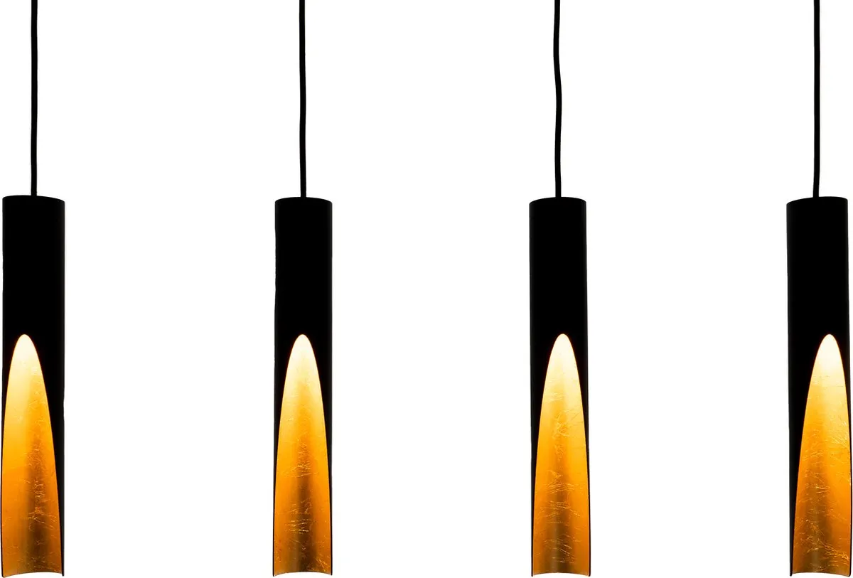 Eglo Barbotto Hanglamp GU10 - 92,5 cm - Zwart/Goud
