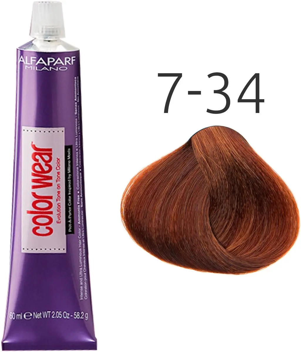 ALFAPARF Color Wear 7.34 Kleurspoeling 60ml - Blond