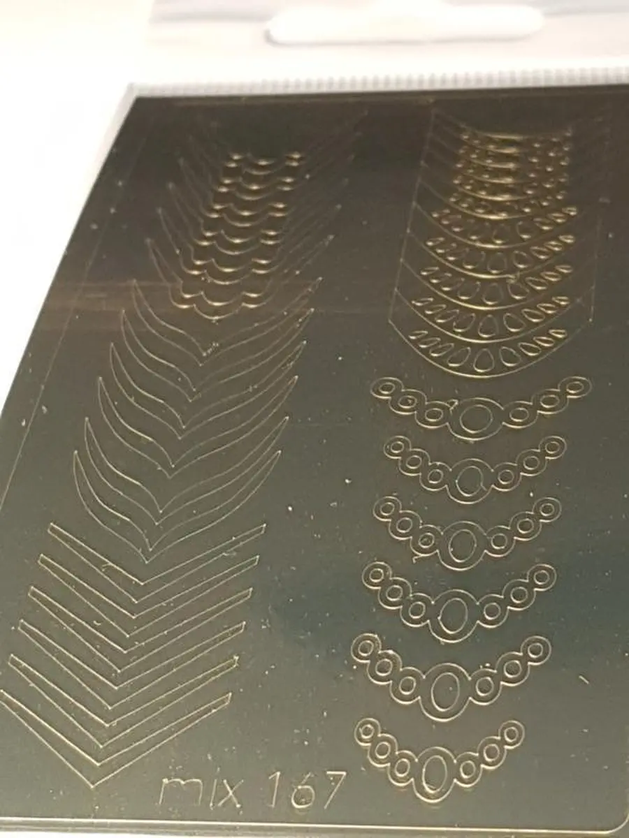 Korneliya StickOn nr 167 Goud Mix voor Lunula's