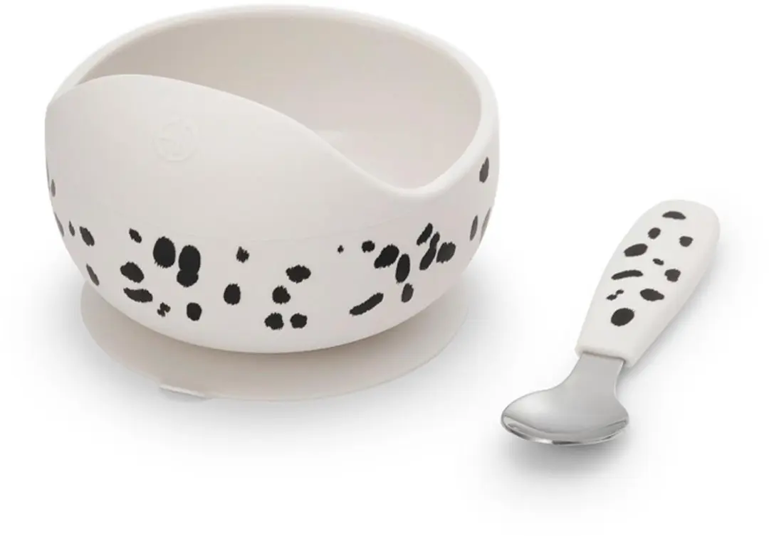 Elodie Silcone Kom + Lepel Dalmatian Dots