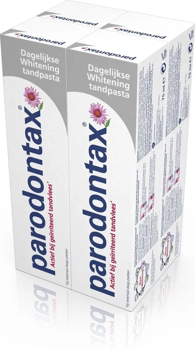 Parodontax Whitening Tandpasta 300ml - 4 Stuks