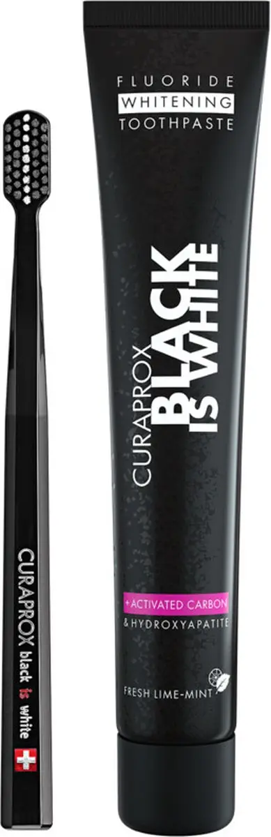 Curaprox Black is White Tandpasta & Tandenborstel