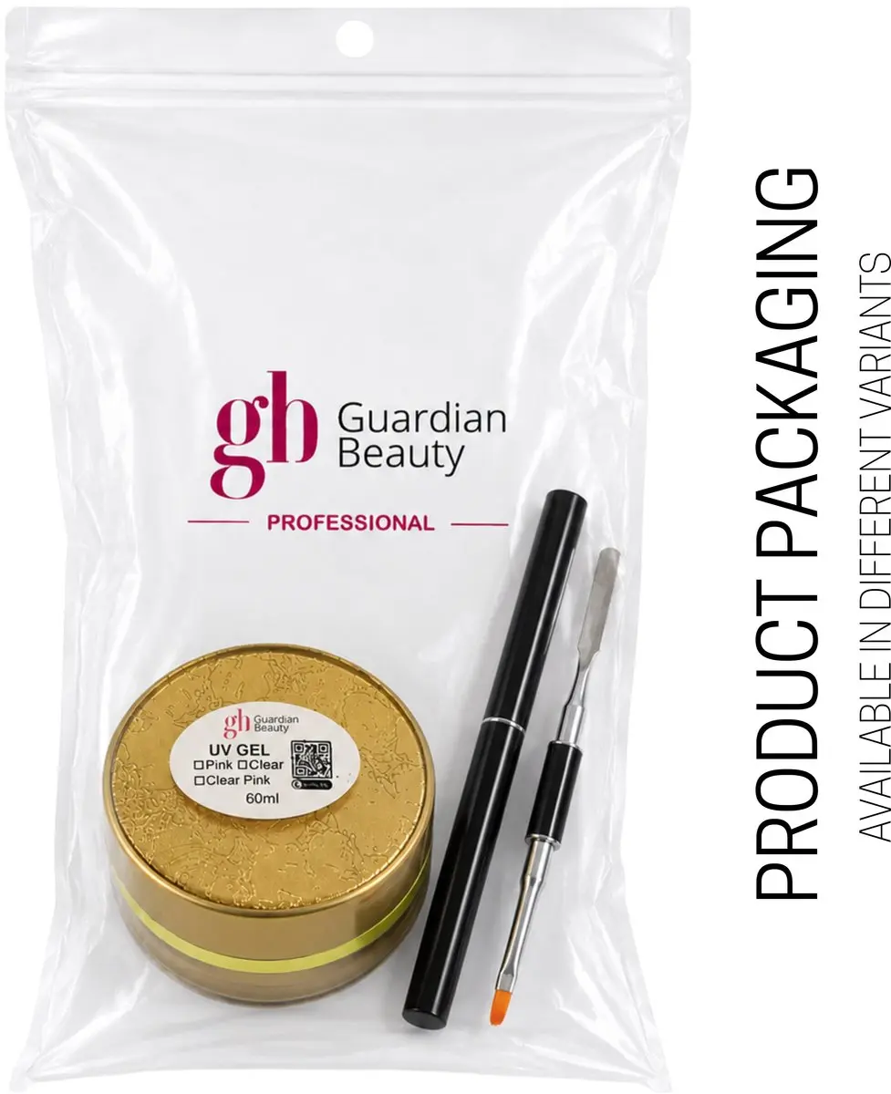 Guardian Beauty Builder Gel Set Cover Pink #5 60ml - UV-gel met dubbelzijdige borstel & spatel