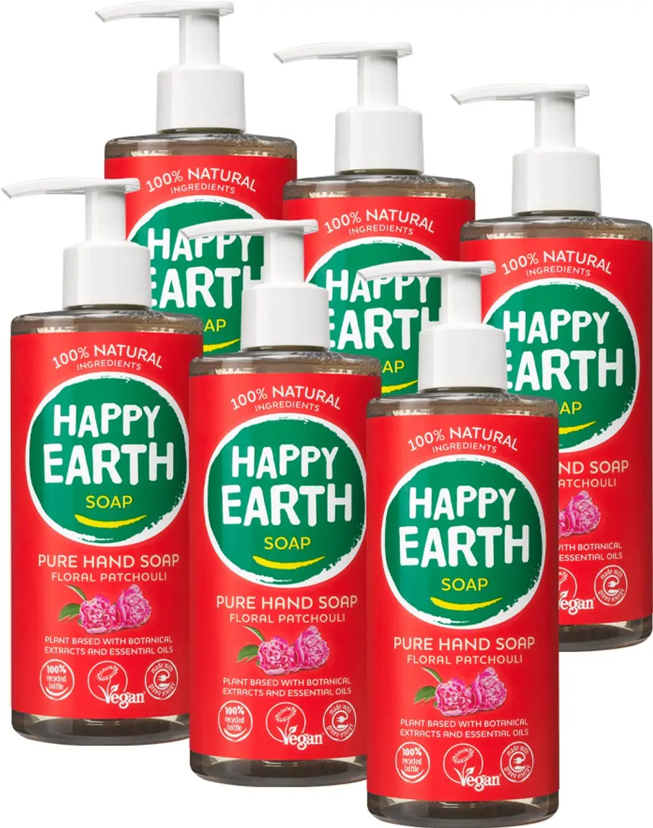 Happy Earth Handzeep Floral Patchouli 300ml