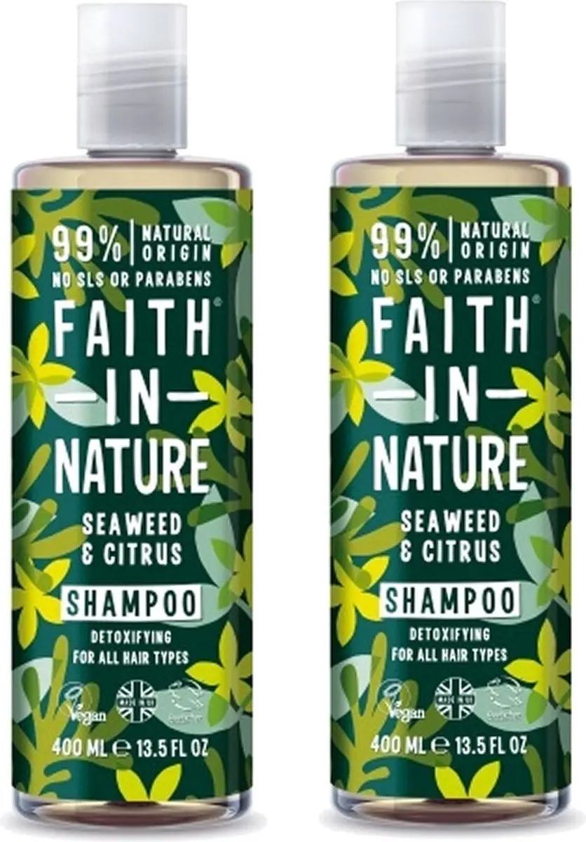 Faith In Nature Shampoo Zeewier & Citrus 2x400ml