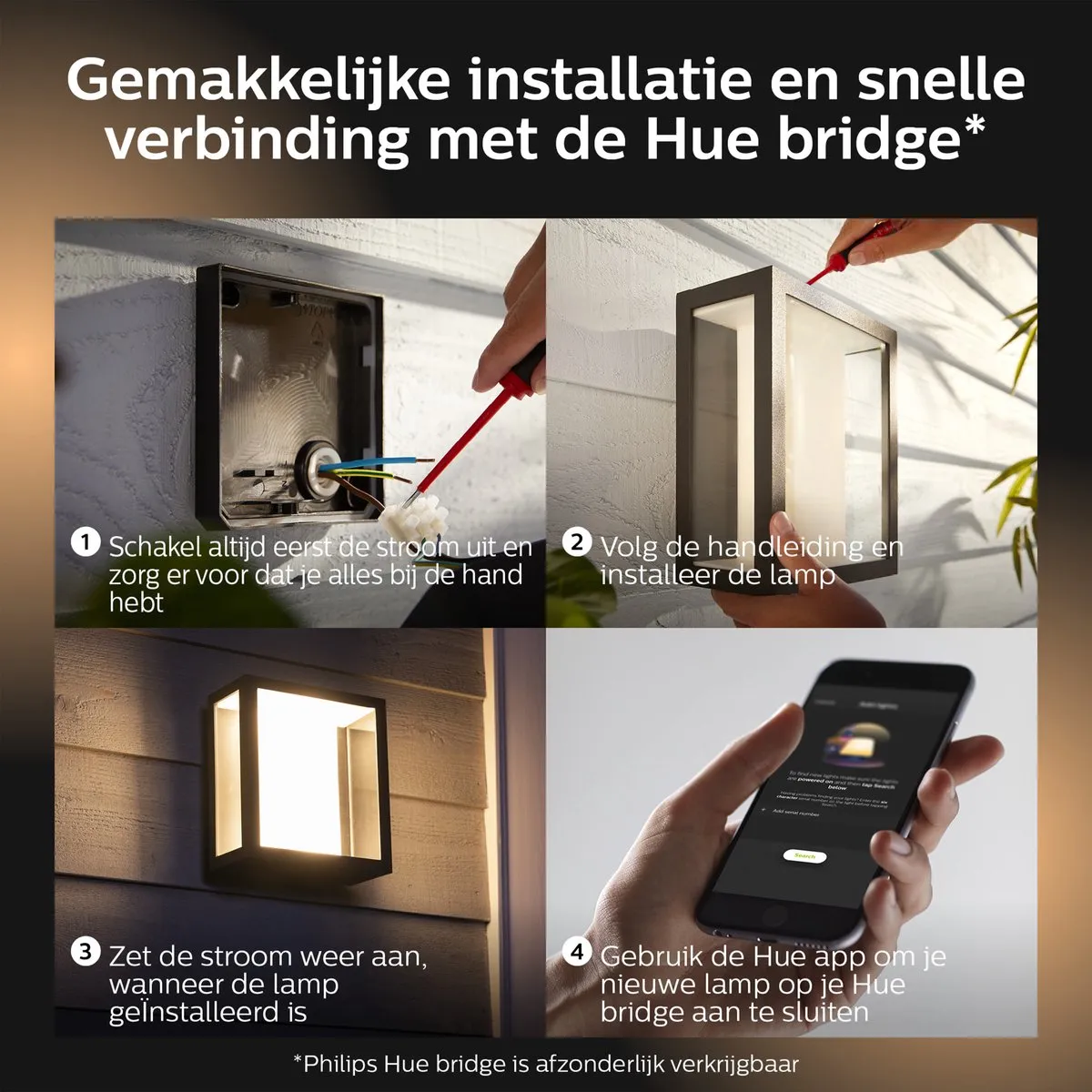 Philips Hue Impress Muurlamp - Zwart - afbeelding 6 van 6