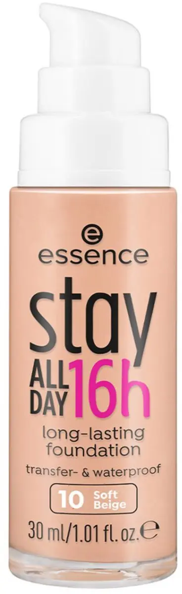 Essence Stay All Day Foundation 10 Soft Beige - 30ml - afbeelding 2 van 5