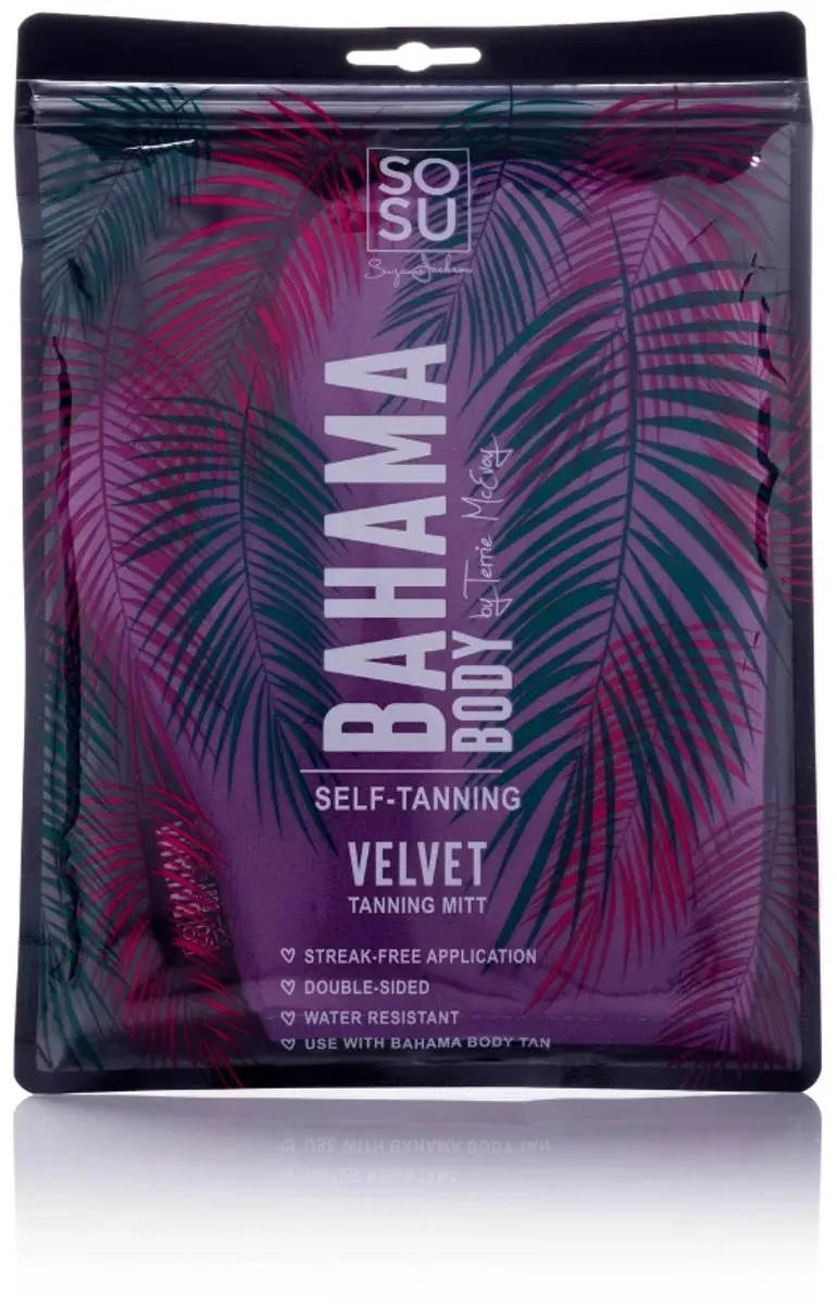 Sosu Velvet Tanning Mitt - Paars