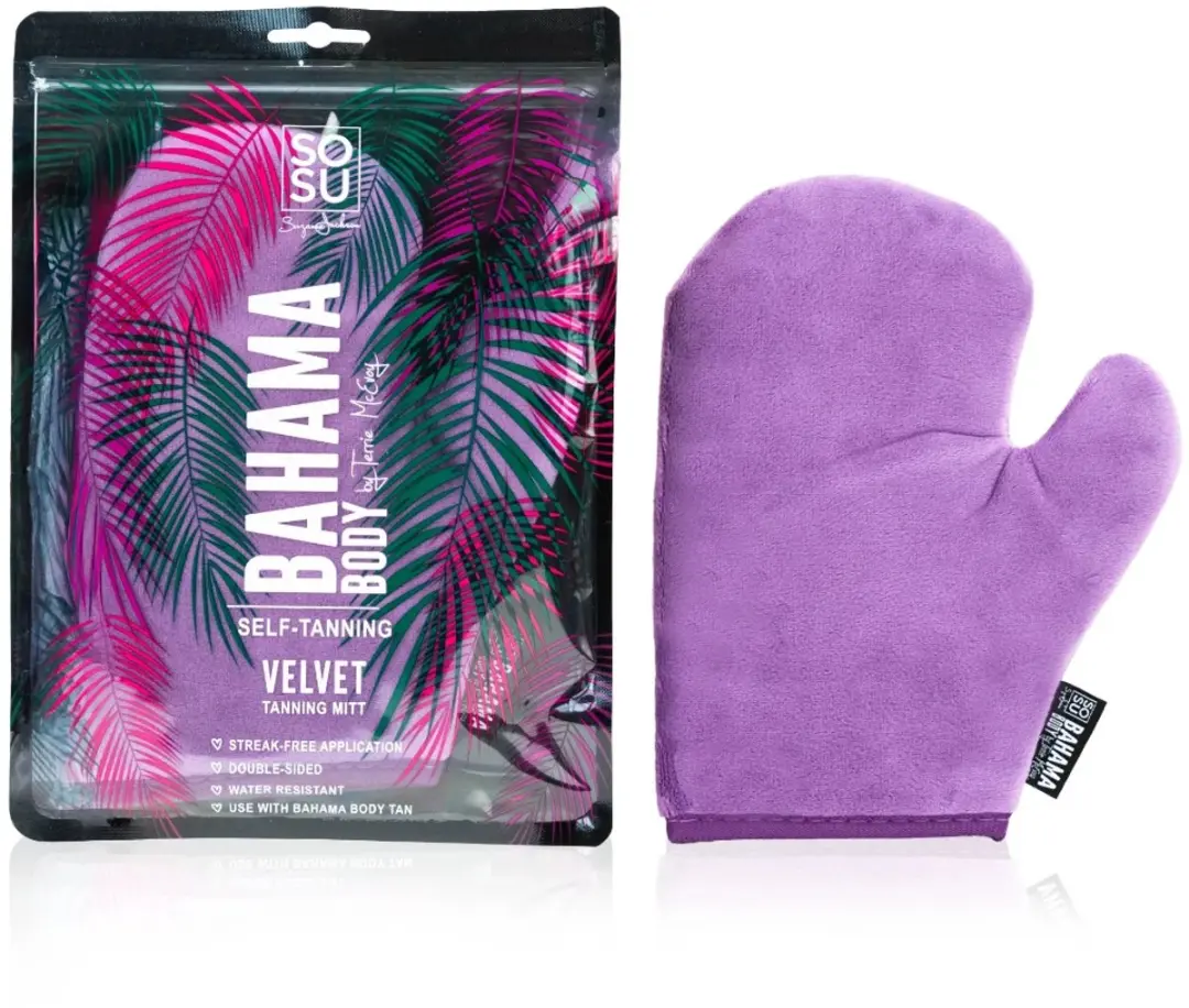 Sosu Velvet Tanning Mitt - Paars