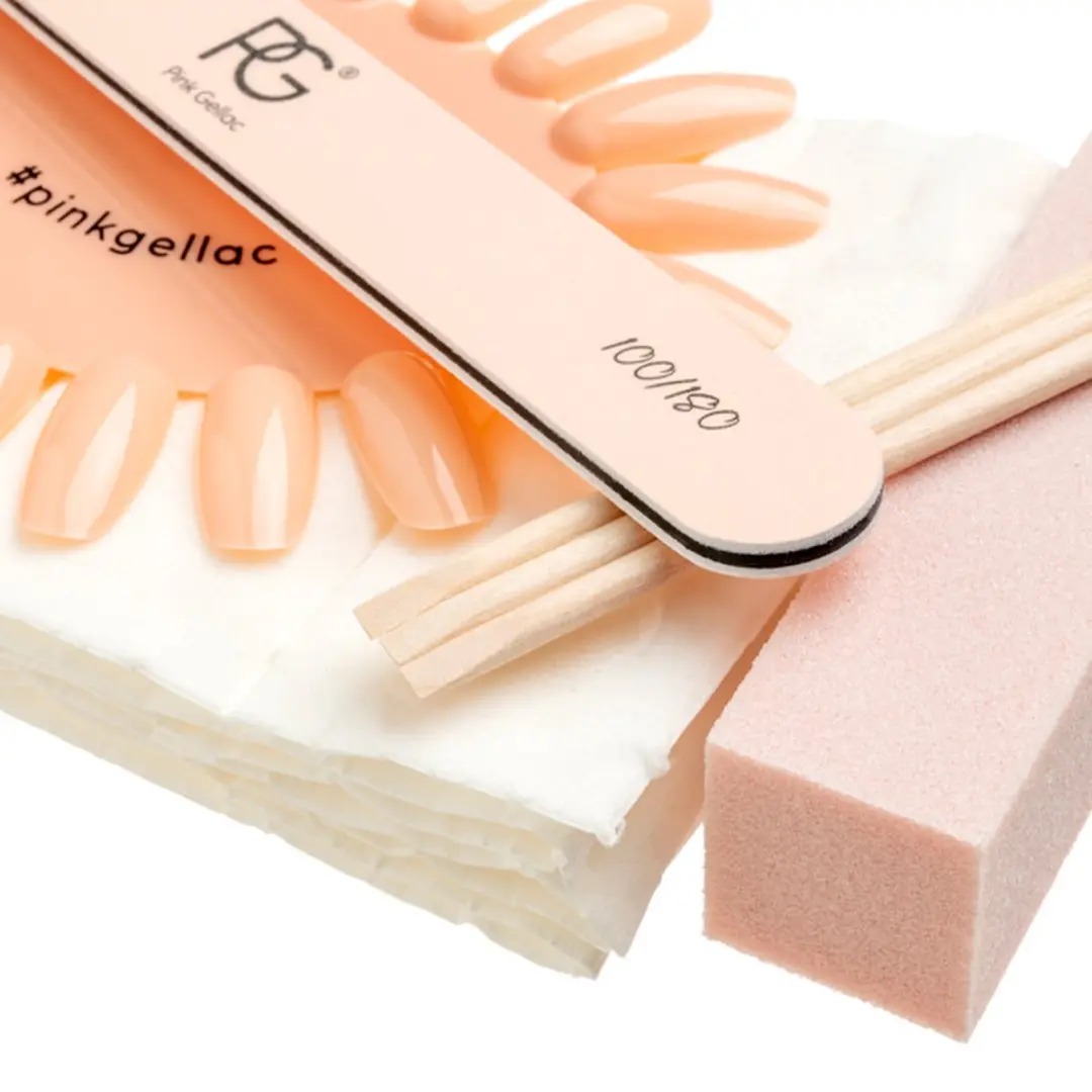 Pink Gellac Manicure Kit - 15 Stuks