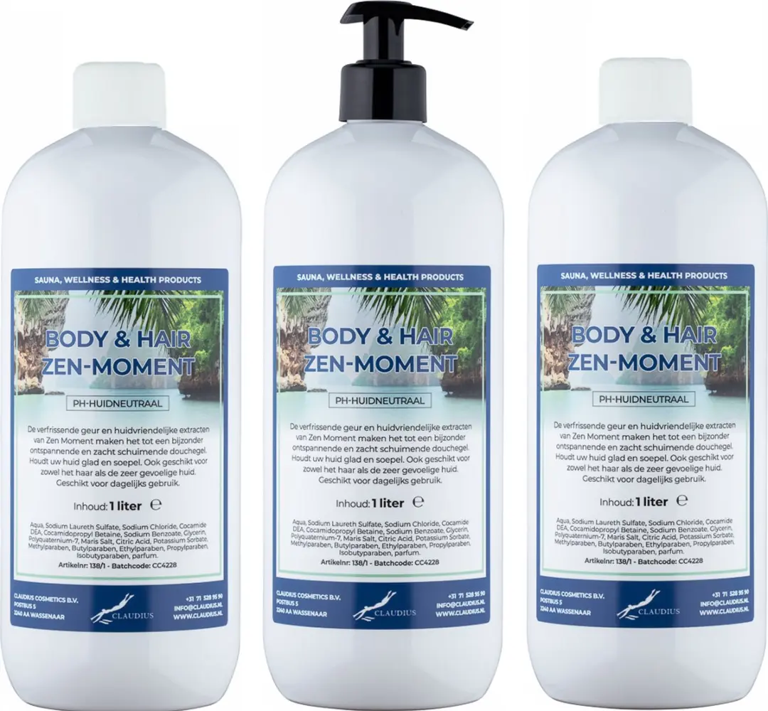 Splashbox Cosmetics Body & Hair Zen Moment 1L - 3 Stuks