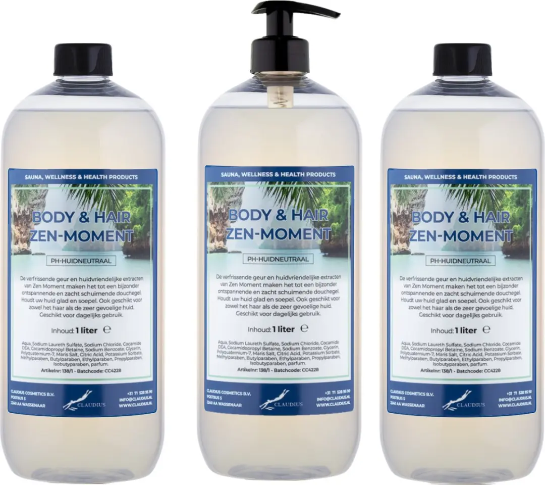 Splashbox Cosmetics Body & Hair Zen Moment 1L - 3 Stuks