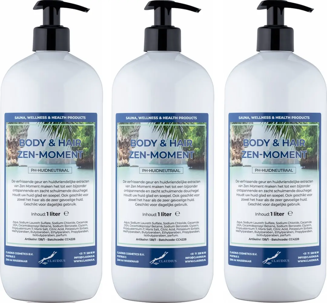 Splashbox Cosmetics Body & Hair Zen Moment 1L - 3 Stuks