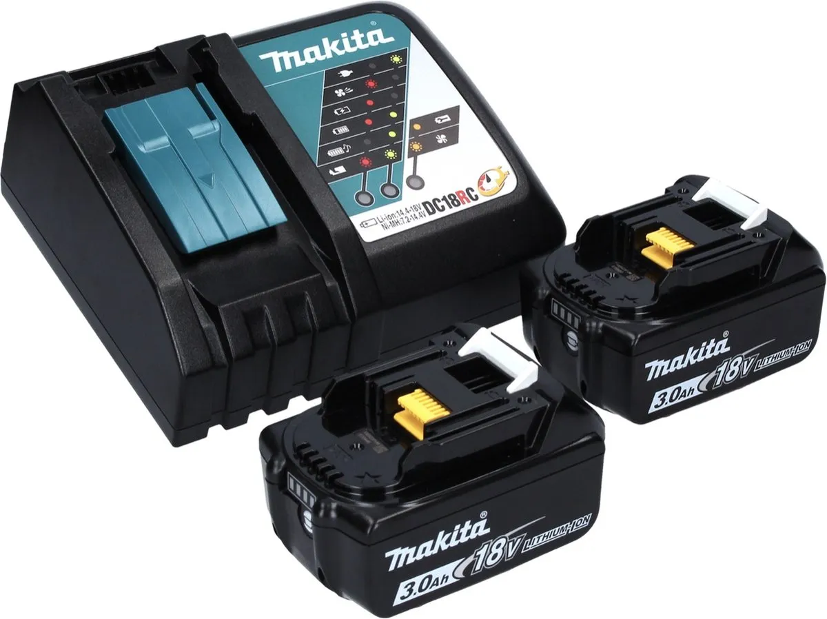 Makita DTW 700 RF Slagmoersleutel 18V 700Nm - 2x 3.0Ah + Lader