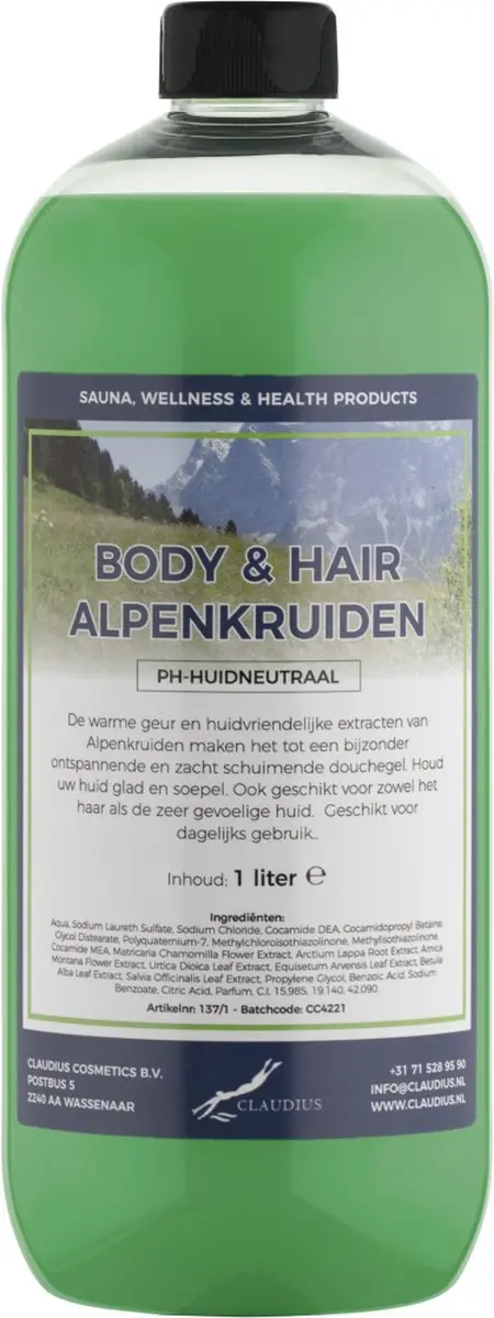 Splashbox Cosmetics Alpenkruiden Body & Hair 1L