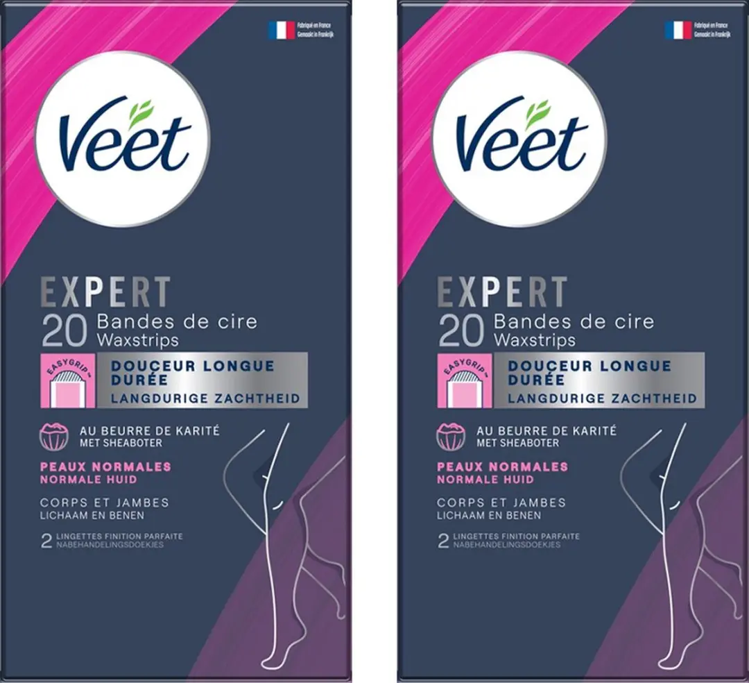 Veet Expert Koude Wasstrips Benen Normal 40 Stuks
