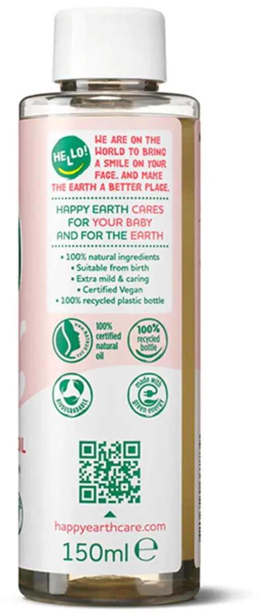 Happy Earth Baby & Kids Natuurlijke Gezicht & Lichaam Olie 150ml
