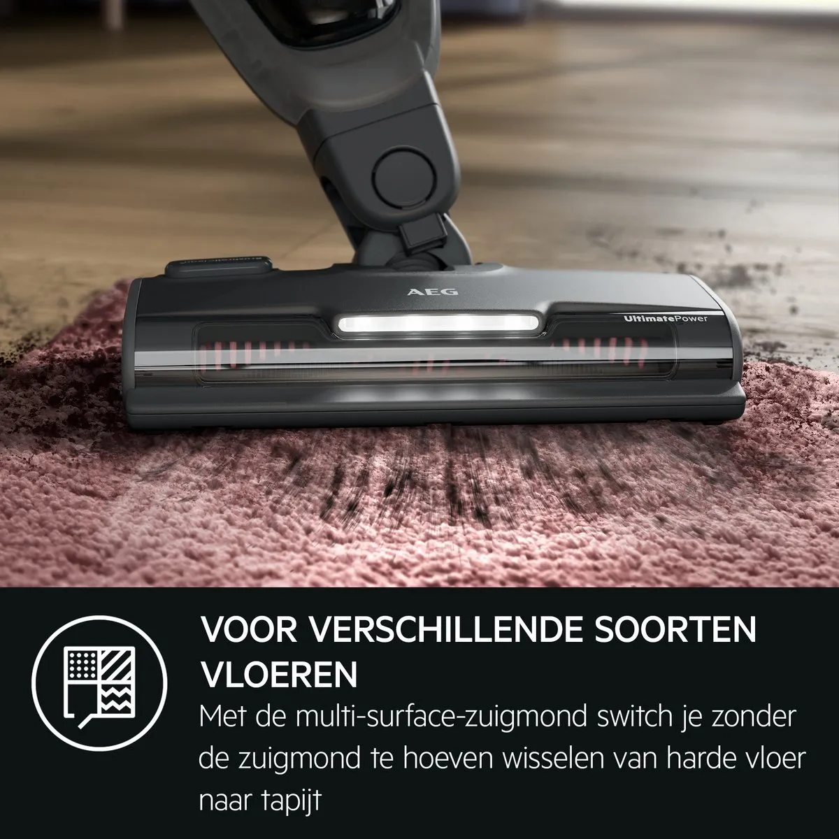 AEG AS52AB18BN Steelstofzuiger Dierenhaar - 0.30L - Urban Grey