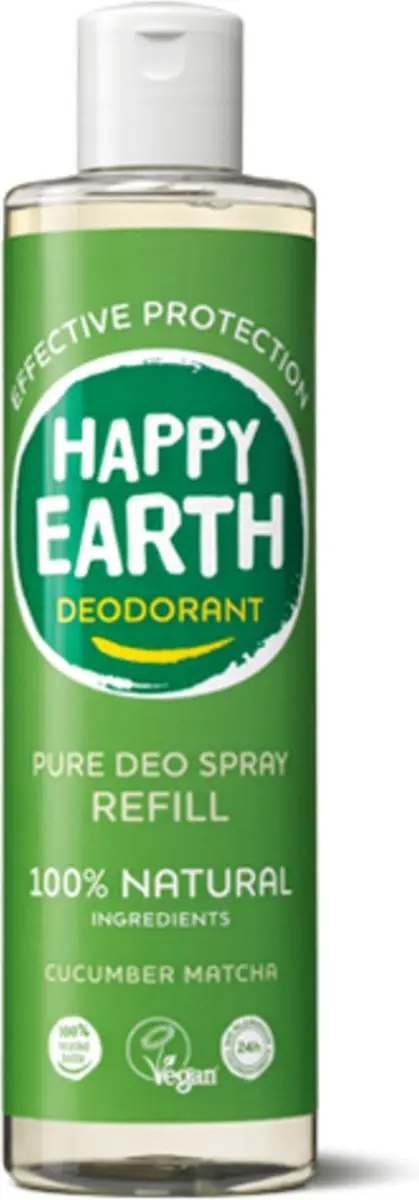 Happy Earth Deodorant Spray Cucumber Matcha 300ml