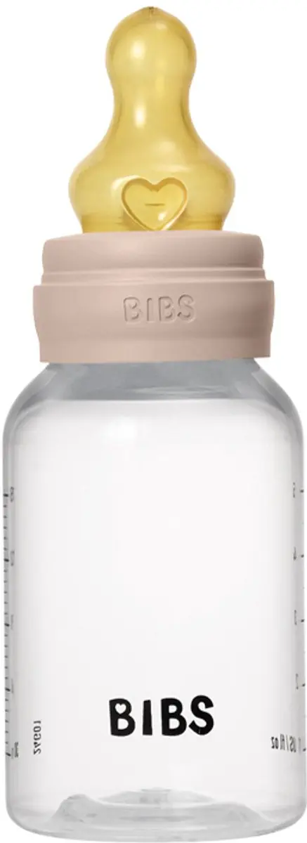 BIBS Fles Slow Flow 150ml - 7 Stuks - Latex - Roze