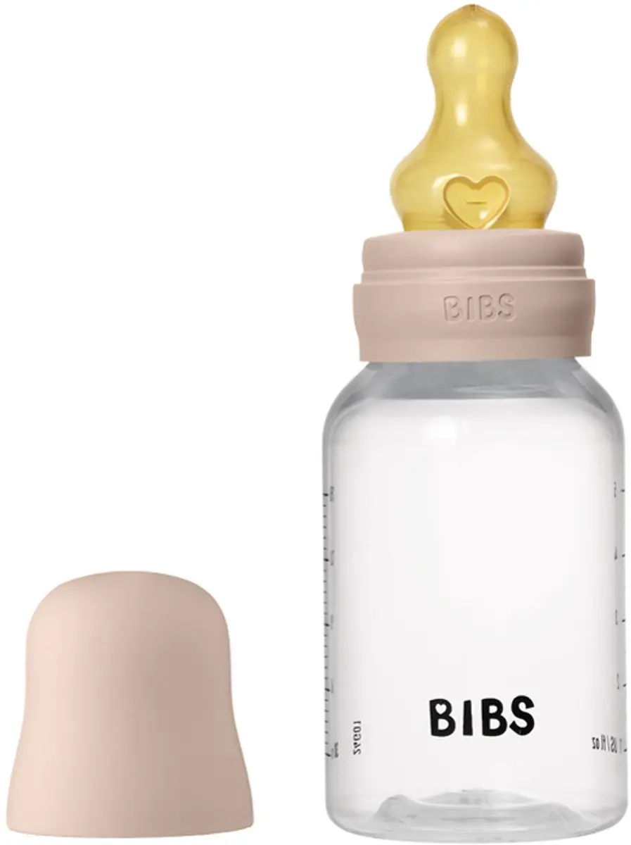 BIBS Fles Slow Flow 150ml - 7 Stuks - Latex - Roze