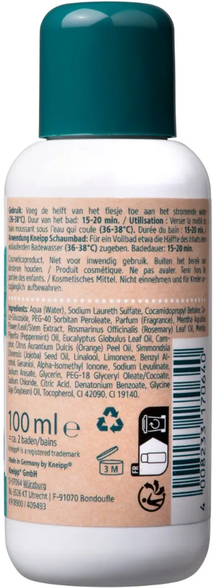 Kneipp Mini Badschuim Goodbye Stress 3x100ml